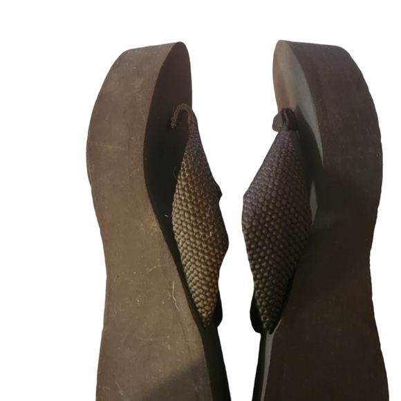 Rocket Dog Brown Platform Flip-flop Sandals size 9 - Picture 3 of 4